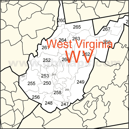 Virginia Zip Code Map Pdf Map